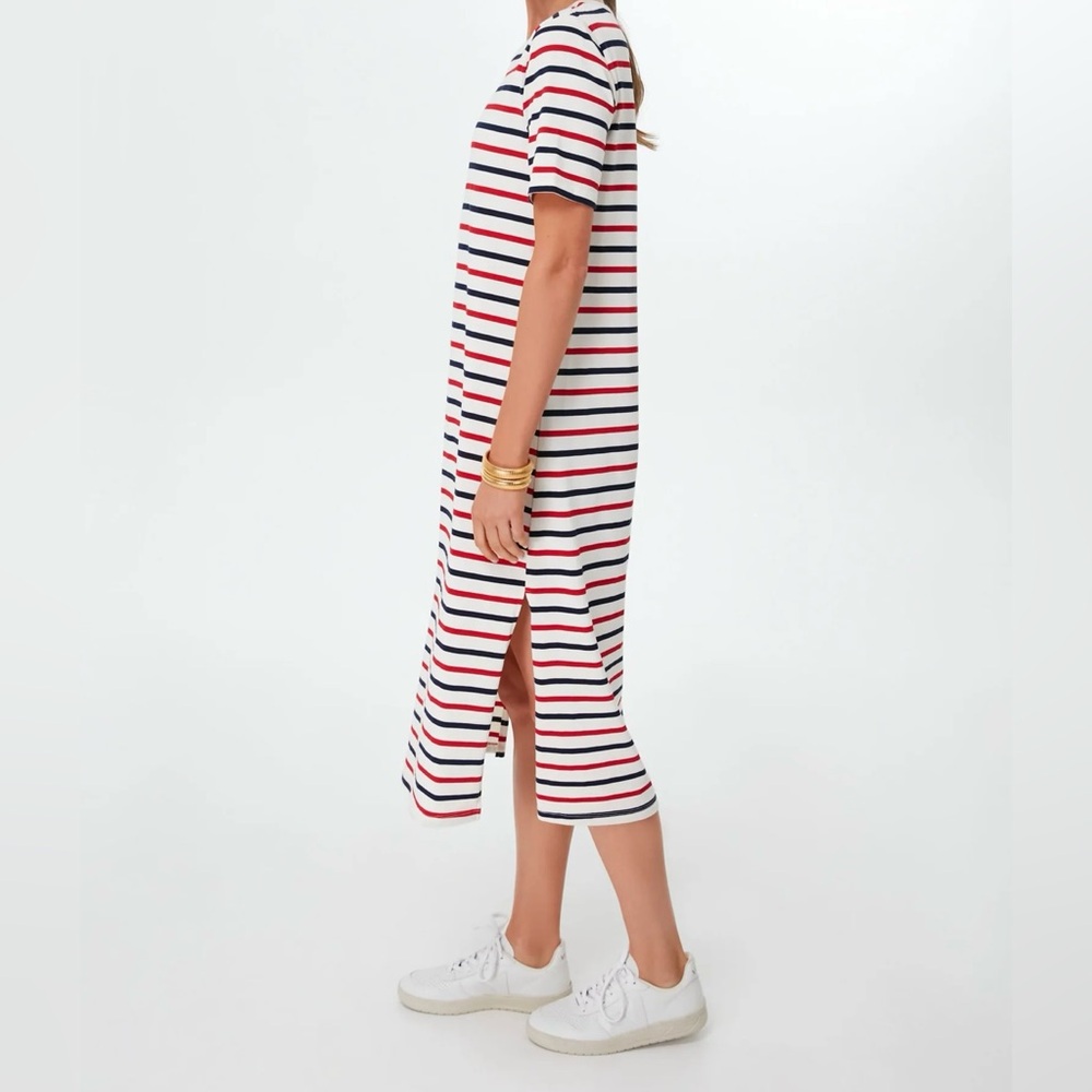 POMANDER PLACE Americana Striped Short Sleeve Gio Maxi in XXL